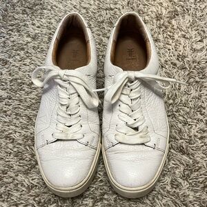 Frye White Ivy Low Lace Sneaker - Size 8